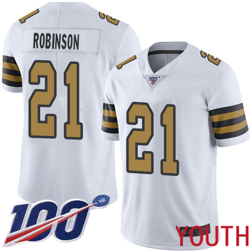 New Orleans Saints Limited White Youth Patrick Robinson Jersey NFL Football #21 100th Season Rush Vapor Untouchable Jersey->women nfl jersey->Women Jersey